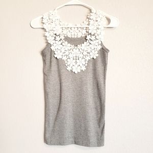 3/$21 - Crochet Trim Top (Donated)
